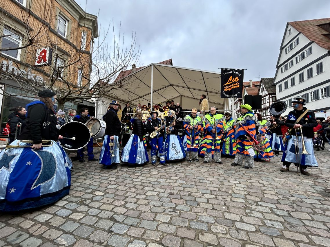 Gestern gab es auf dem Leonberger Marktplatz ...