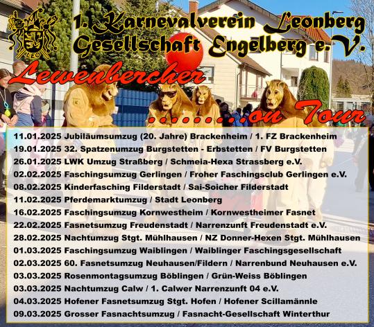 Lewenbercher on Tour