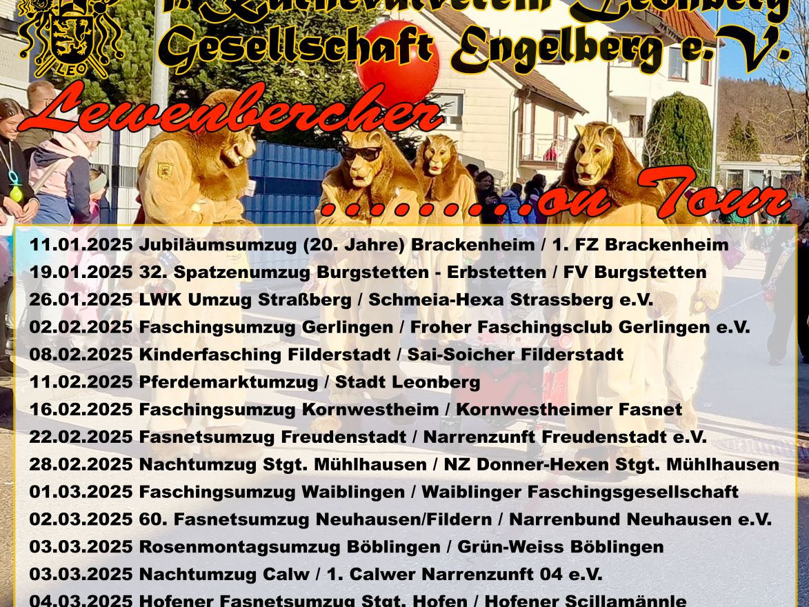 Lewenbercher on Tour