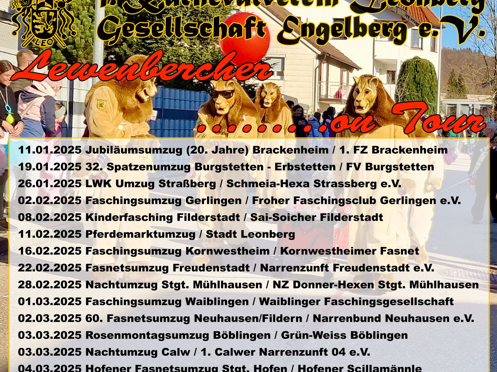 Lewenbercher on Tour