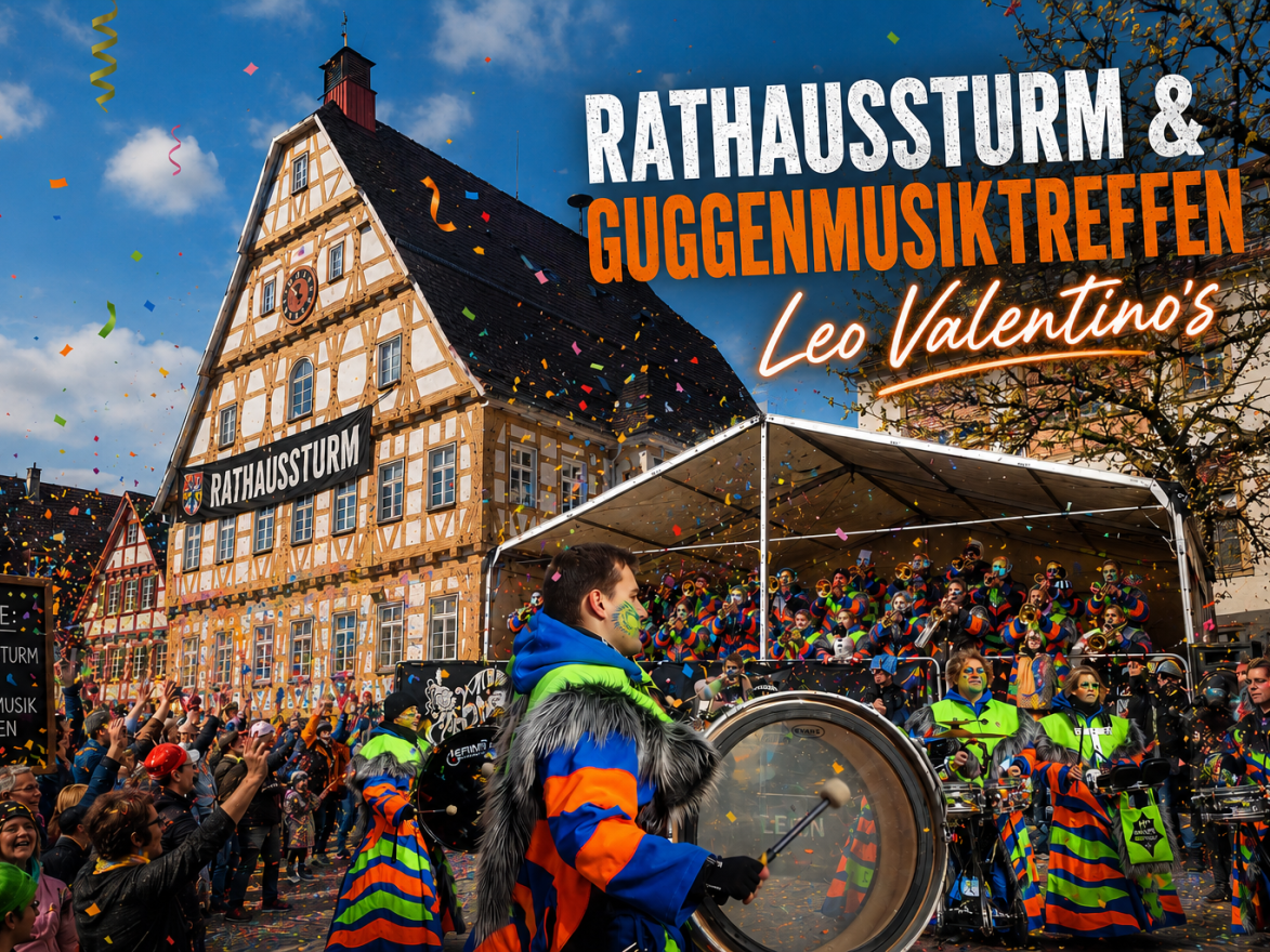 🎭 Einladung zum Rathaussturm & Guggenmusiktreffen 🎺