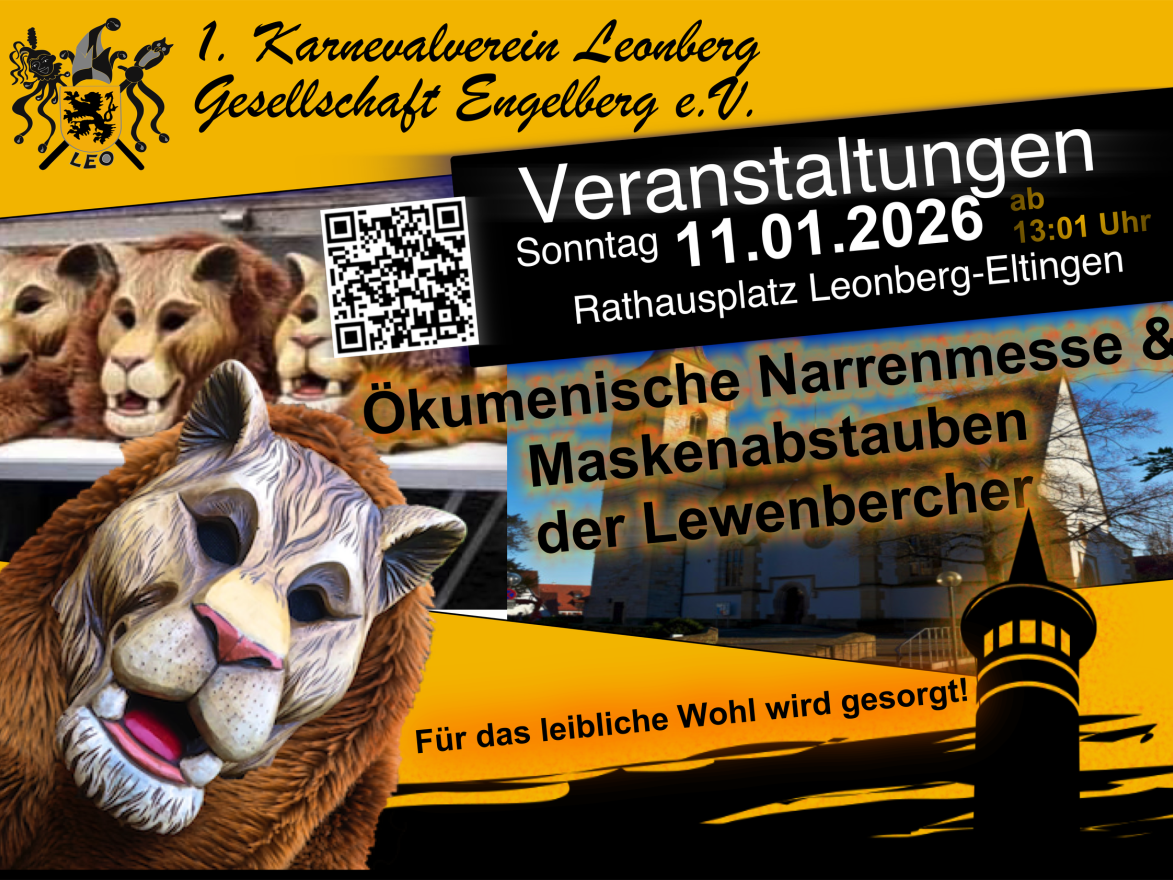 Ökumenische Narrenmesse &amp; Maskenabstauben der Lewenbercher