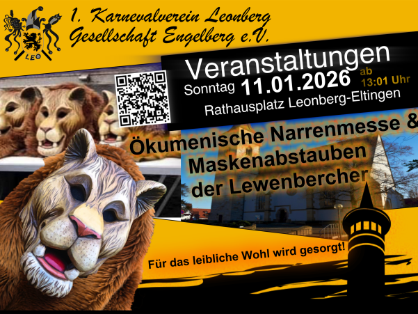 Ökumenische Narrenmesse &amp; Maskenabstauben der Lewenbercher